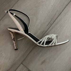 Giuseppe Zanotti White Strappy Heels